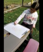 Leaf Rubbing and Playing with Chalk