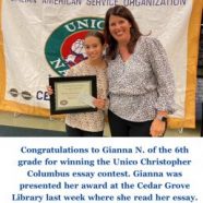 Unico Christopher Columbus essay winner